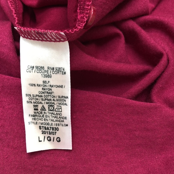 Splendid shirt - half button-up with collar - fuchsia - L - Picture 8 of 8